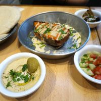 Baked sweet potato at Pita Paris in Paris