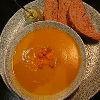 Pumkin soup.  at NextDoor in Eindhoven