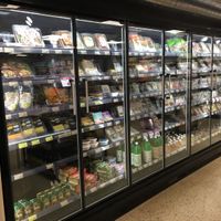 Deli section  at Organic market in Barcelona