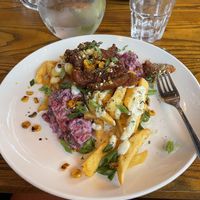 parmesan chickn (had started eating)  at BA-HA in Birmingham