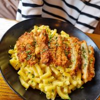 Mac n cheez with kentuky chkn at BA-HA in Birmingham