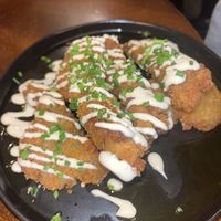 Garlic Butter wings - didn’t realise would be  oily   at BA-HA in Birmingham