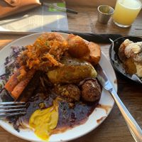 The King of Roasts with a side of extra roasties.  Another delicious meal from Ba-Ha, in lovely surroundings with lovely staff.  My fave Brum eatery.  #Veganuary at BA-HA in Birmingham