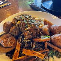 Lentil loaf Sunday roast  at BA-HA in Birmingham