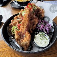 Chickn and waffle  at BA-HA in Birmingham