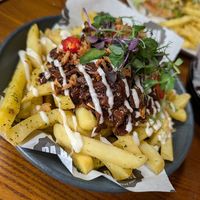 Brisket loaded fries at BA-HA in Birmingham