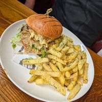 Smash burger with cheese at BA-HA in Birmingham