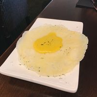 The vegan fried egg (crazy!!) at BA-HA in Birmingham