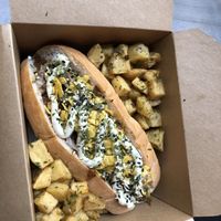 Chilli dog with garlic mayo amazing  at BA-HA in Birmingham