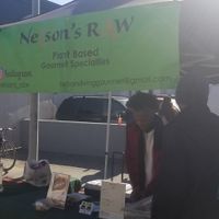 The stand at Nelson's Raw - Market Stall in Hollywood