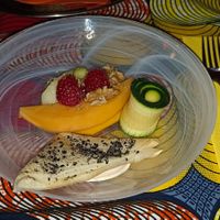 Involtino di pasta fillo croccante, frutta e verdura at InOsteria Cucina Vegetariana in Marostica