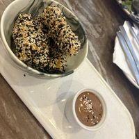 Sesame tofu  at The Vegan Lab in Dahab