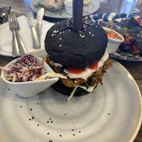 Fishless burger   at The Vegan Lab in Dahab