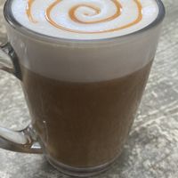 Soy caramel latte macchiato   at Smooth Cafe in Moalboal