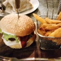 This place has vegan burgers and they are good. at Smooth Cafe in Moalboal