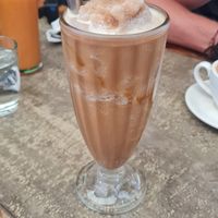 Salted Caramel Frappe with oat milk at Smooth Cafe in Moalboal
