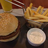 Gangnam Style Burger at Smooth Cafe in Moalboal