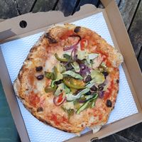 vegan verdure with extra artichoke at Proove Pizza in Sheffield