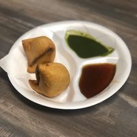 Vegan samosas  at Bollywood Bistro in Naperville