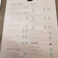 Menu at Nourish Pod in Christchurch