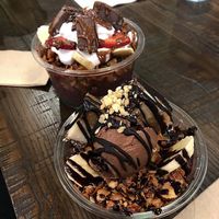 Snickers bowl and Nutella bowl  at Nourish Pod in Christchurch
