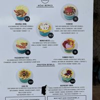 Some of the açai bowls at Coco Bliss in Chermside