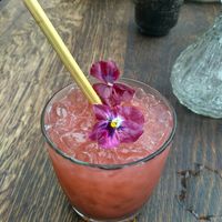 Strawberry virgin cocktail at La Vie in Oostende