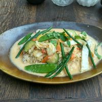 Vegan Thai red curry at La Vie in Oostende