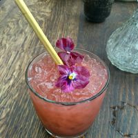 Strawberry virgin cocktail at La Vie in Oostende