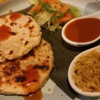 Coconut bread with sambal (side) at Kandy in Macclesfield