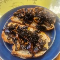 Fish toast at Semente - Art - Coffee & Plant Based Food in Braga