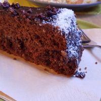 Cacao cake at Semente - Art - Coffee & Plant Based Food in Braga