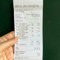 Ticket at Semente - Art - Coffee & Plant Based Food in Braga