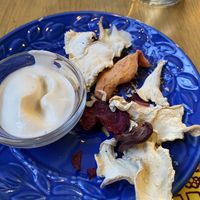 Dehydrated vegetables  at Semente - Art - Coffee & Plant Based Food in Braga