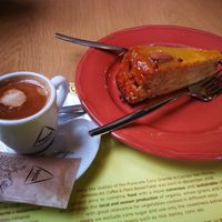 Orange cake at Semente - Art - Coffee & Plant Based Food in Braga