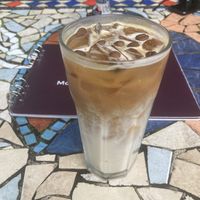 Oat lattee  at Stella's Bakery in Monteverde