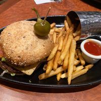Southwest veggie burger at CRAVE in Maple Grove
