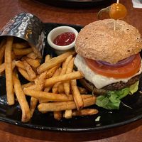 Veggie burger at CRAVE in Maple Grove
