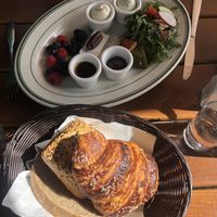 Breakfast cheese and jam platter at Hinterhof in Los Angeles