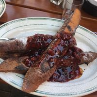 Pretzel bread French toast at Hinterhof in Los Angeles