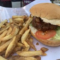 veggiepatty w/ fries at Ninkasi - La Doua in Villeurbanne