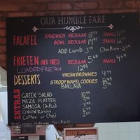 Menu as of 10/30/2024. at Amsterdam Falafelshop in Miami