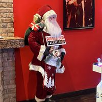 Santa  at Amsterdam Falafelshop in Miami