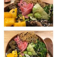 Vegan poke bowls  at Poke Hanoi in Hanoi