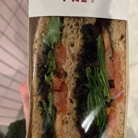 Vegan sandwich  at LHR - Pret A Manger - T3 Landside in West London