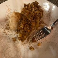 Apple & pecan pie with cashew cream at Local in Lisbon