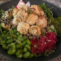 Crispy tofu bowl at Local in Lisbon