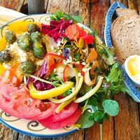 Hummus at The Phoenix Vegetarian Restaurant & Accommodation in Castlemaine