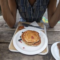Vegan pancakes at Bob's Bake Shop in Paris