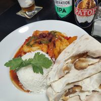 Vegan chili at The Wicked Wolf in Guernsey